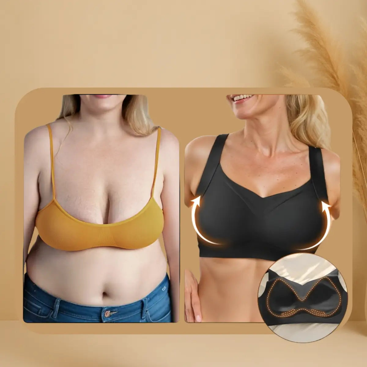 KIT 4 Wireless Lifting Bra with Support for All-Day Comfort on SALE