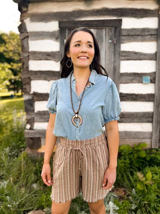 Denim Darling Top